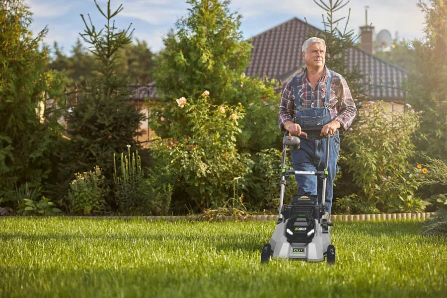 compact electric lawn mower