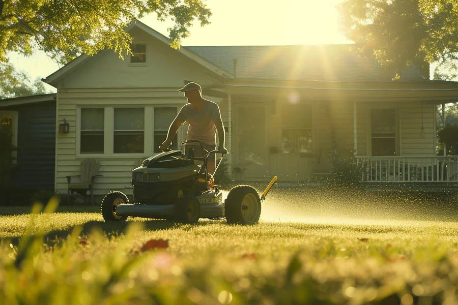 electric self propelled lawn mowers