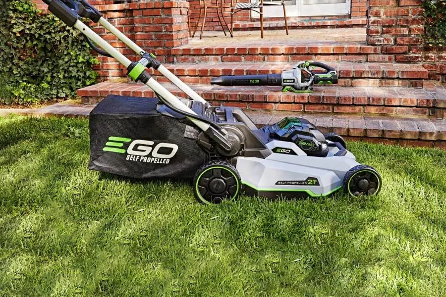 walk behind electric lawn mower